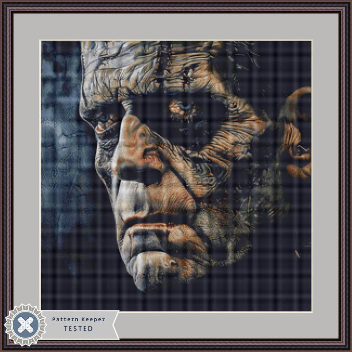 Frank's Monster (Small) cross stitch pattern by The Art Revivalist