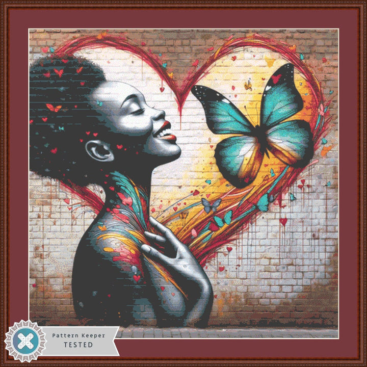 Street Art cross stitch pattern by World of Love Hearts/Adrian G Eyre