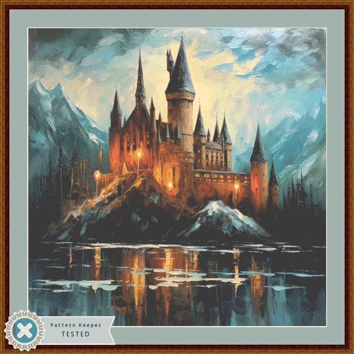 Castle counted cross stitch pattern by Eder Jose Rosa