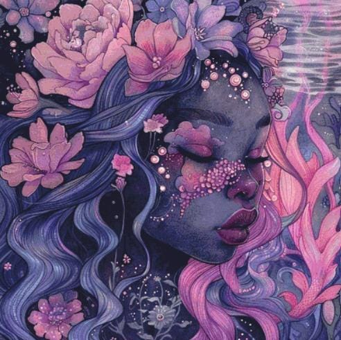 Mermaid counted cross stitch pattern by PassyArt