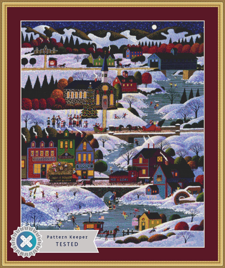 New England Christmas counted cross stitch pattern by Heronim/Ansada Licensing Group, LLC