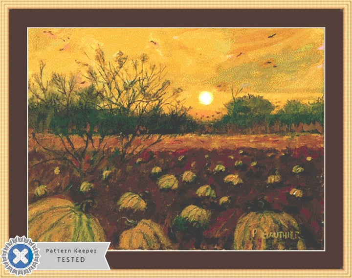 Pumpkin Patch counted cross stitch pattern by Patrick Gauthier