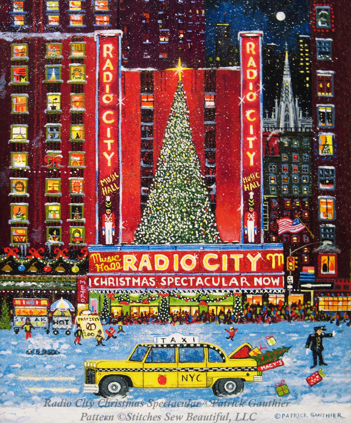 Radio City Christmas Spectacular cross stitch pattern by Patrick Gauthier