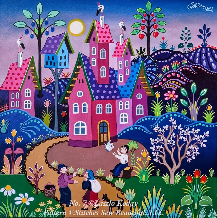 Laszlo Koday No. 7 cross stitch pattern by Laszlo Koday