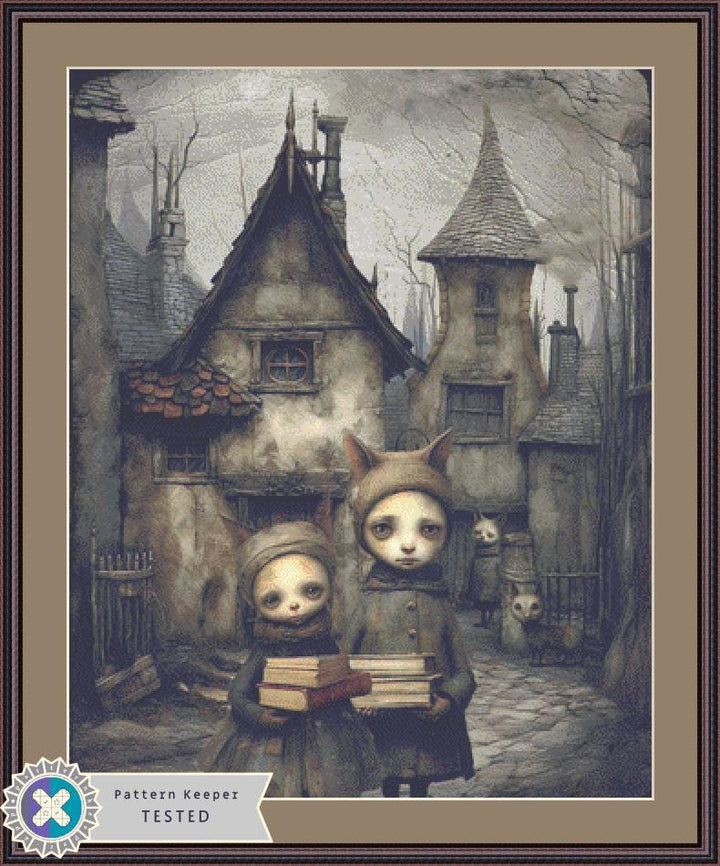 Back to School counted cross stitch pattern by Tammy L. Gross