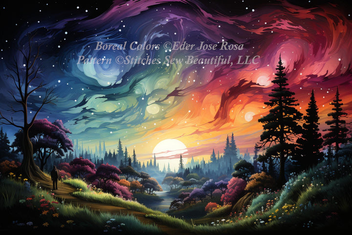 Boreal Colors cross stitch pattern by Eder Jose Rosa