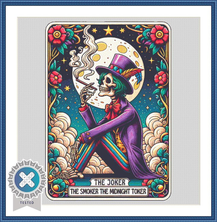 The Joker The Smoker The Midnight Toker counted cross stitch pattern by MagicMangoStudios