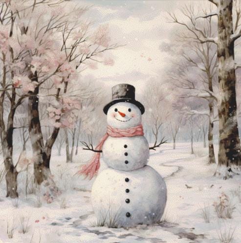 Let it Snow counted cross stitch pattern by Liededrom