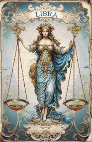 Zodiac - Libra counted cross stitch pattern by Sharm Studio