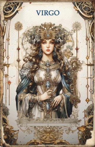 Zodiac - Virgo counted cross stitch pattern by Sharm Studio
