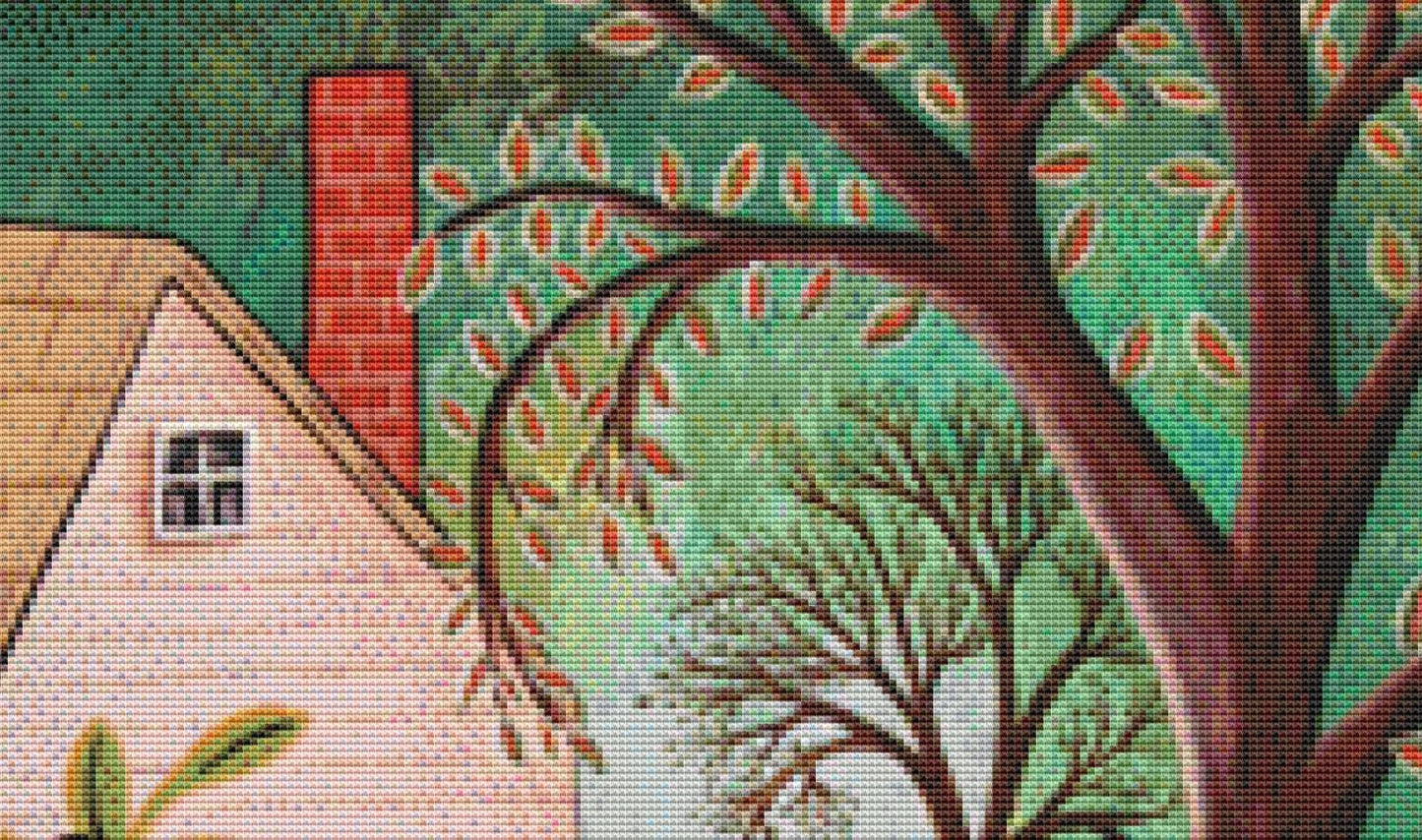 Cottage Garden 1 (Small) counted cross stitch pattern by Karla Gerard