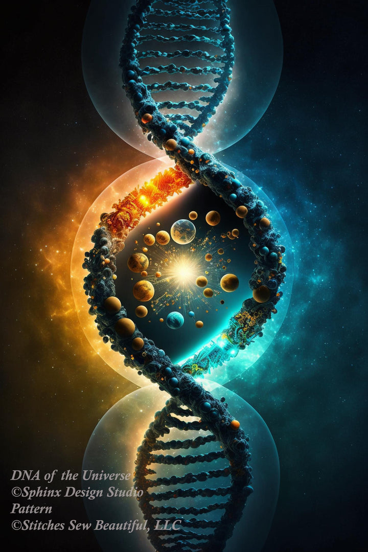 DNA of The Universe cross stitch pattern by SphinxDesignStudio