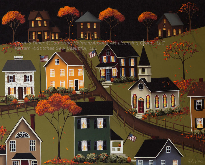 Sarah's Diner cross stitch pattern by Catherine Holman/Ansada Licensing Group, LLC