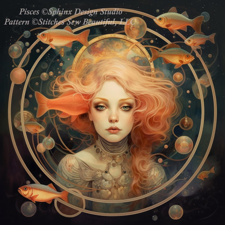 Pisces cross stitch pattern by SphinxDesignStudio