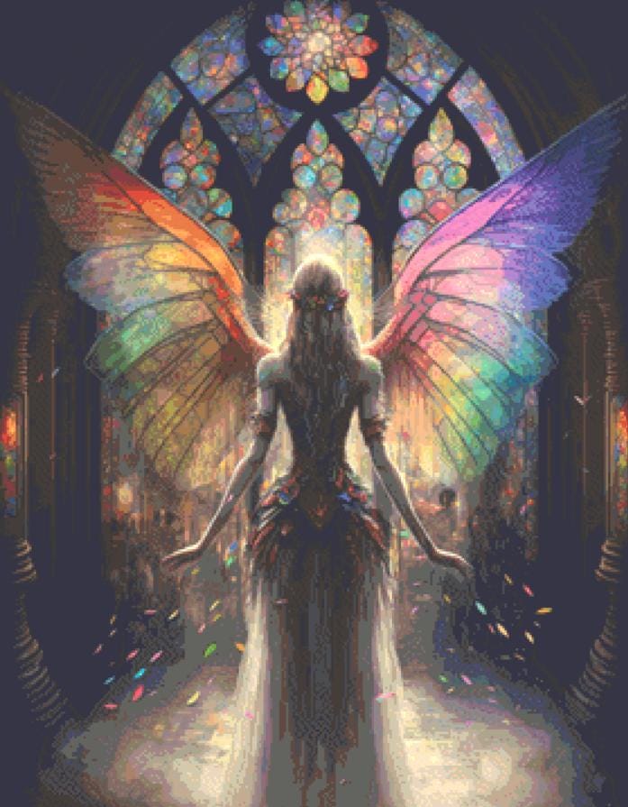 Stained Glass cross stitch pattern by FaiRYTaiLS