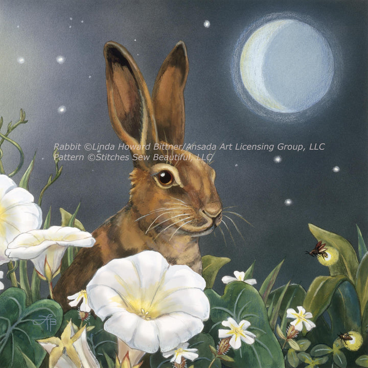 Rabbit cross stitch pattern by Linda Howard Bittner/Ansada Art Licensing Group, LLC.