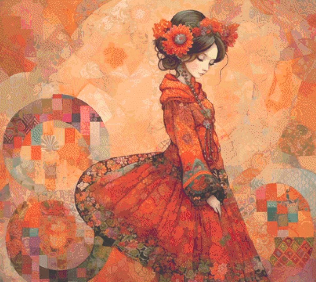 Oriental Dream cross stitch pattern by Eder Jose Rosa