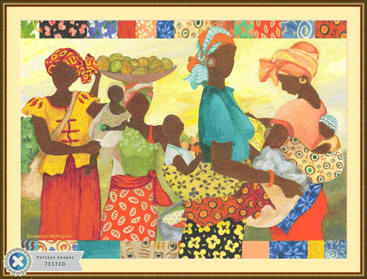 Women at Work III (Max Size/Color) counted cross stitch pattern by Gwendolyn McShepard/Ansada Art Licensing Group, LLC