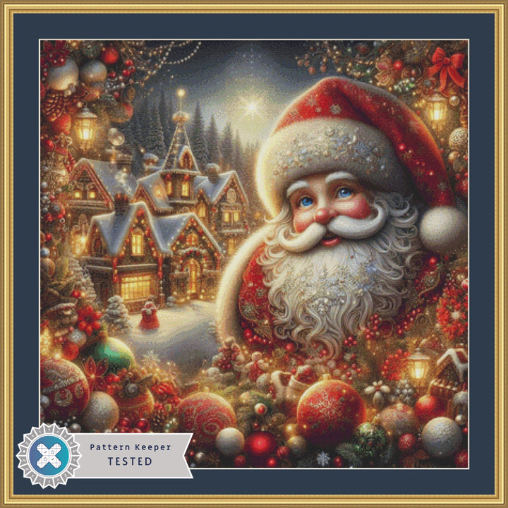 Santa and The North Pole counted cross stitch pattern by Eder Jose Rosa