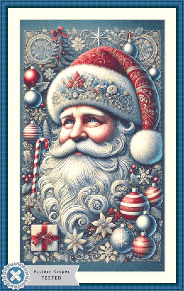 Ol' Saint Nick counted cross stitch pattern Eder Jose Rosa