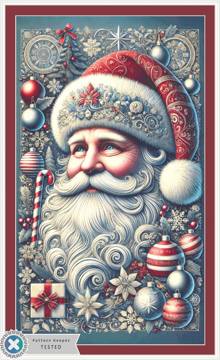 Ol' Saint Nick (Max Size/Color) counted cross stitch pattern by Eder Jose Rosa