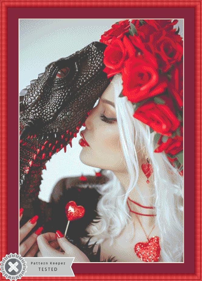 Be My Valentine counted cross stitch pattern by Serr.Kai