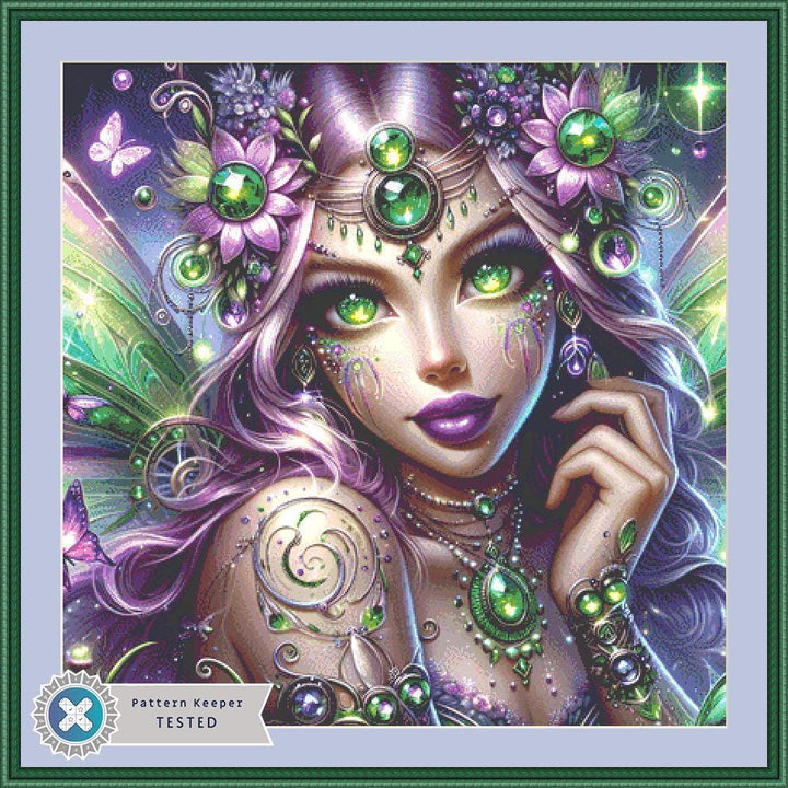 Samaira Dragonfly Fairy counted cross stitch pattern by Ever After Wonderland