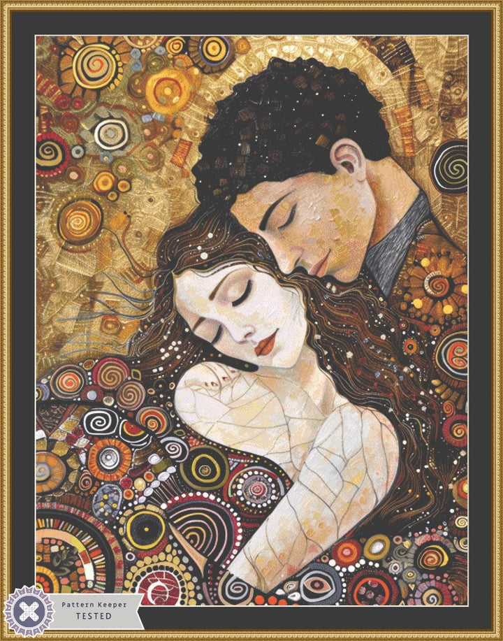 Intricate Intimate Romance (Max Size/Color) counted cross stitch pattern by The Art Revivalist
