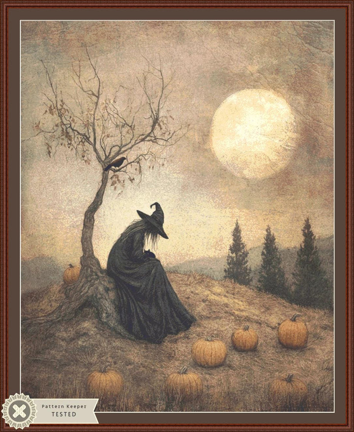 Witch (Max Size/Color) counted cross stitch pattern by Tammy L. Gross