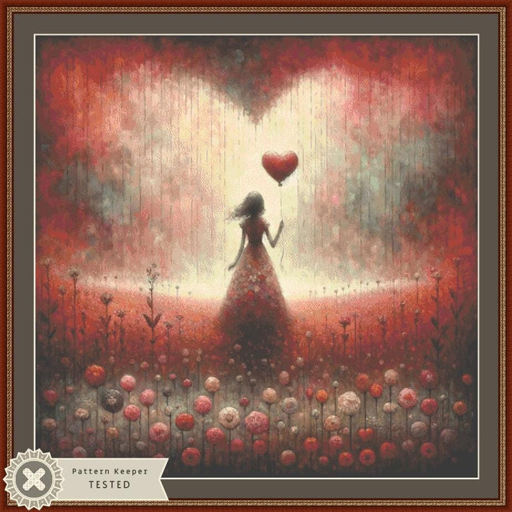 My Lonesome Valentine counted cross stitch pattern by World of Love Hearts/Adrian G. Eyre