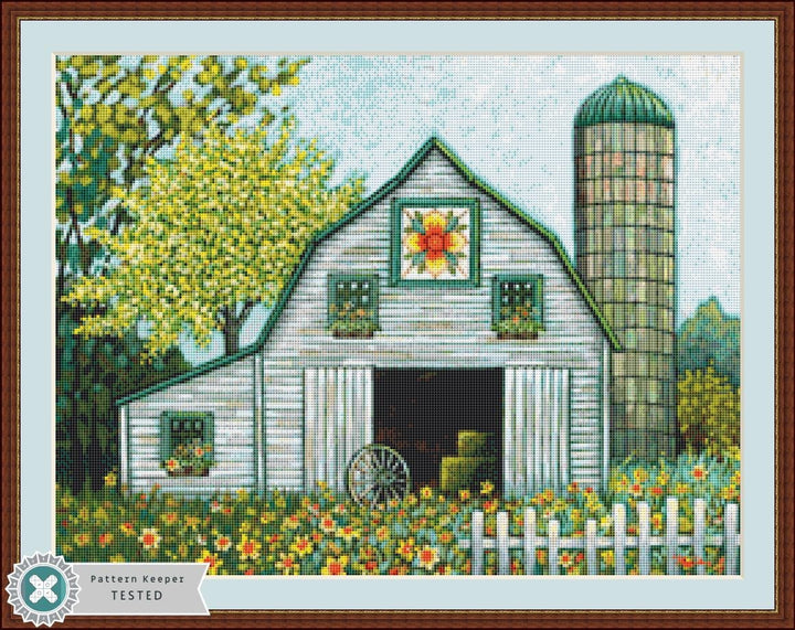 Daffodil Farm (Small) counted cross stitch pattern by Peggy Davis/Porterfields Fine Art Licensing