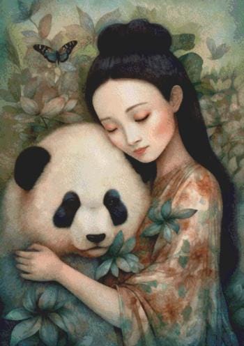 Animal Lovers 3 counted cross stitch pattern by Dutch Lady Mystic Art