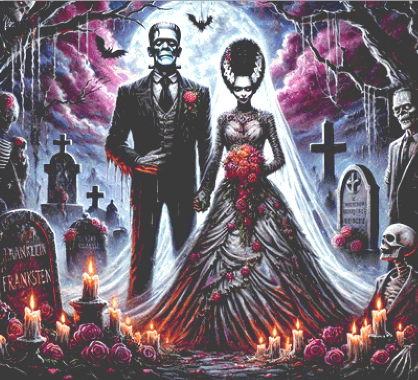 A Monstrous Love cross stitch pattern by Eder Jose Rosa