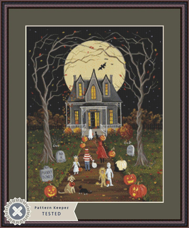 Enter If You Dare (Small) counted cross stitch pattern by Kim Leo licensed by JMS Art Licensing