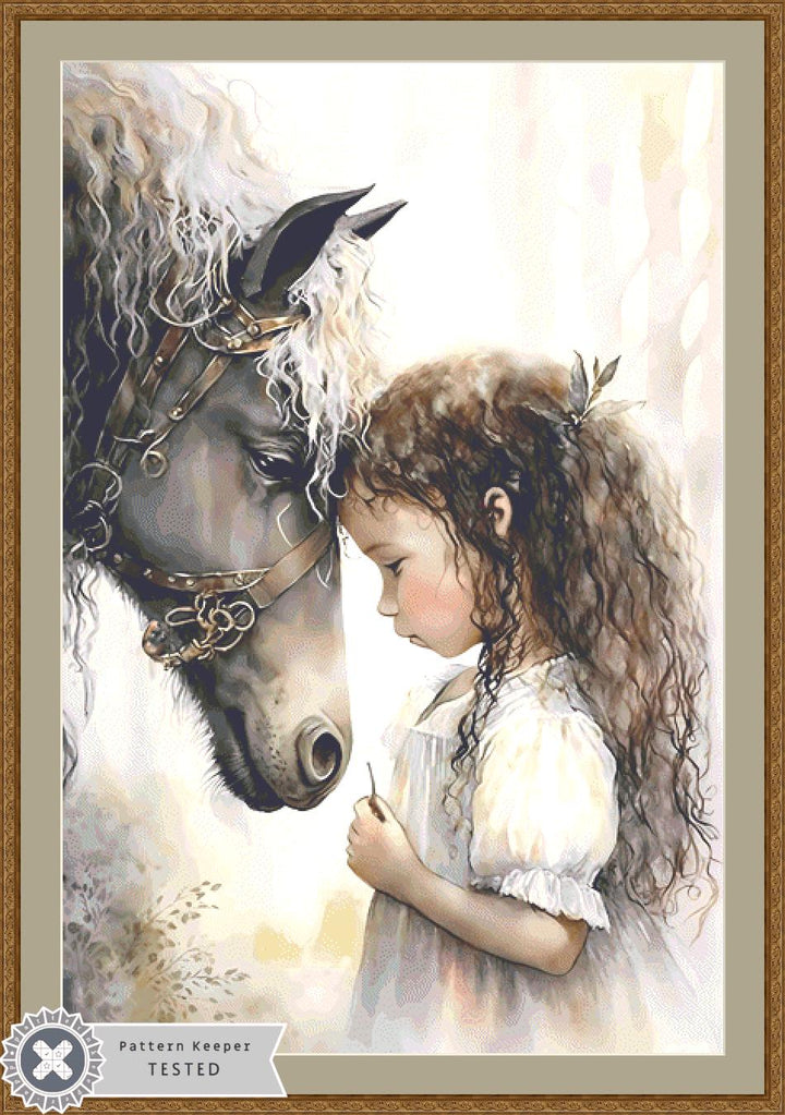 Best Buddies (Max Size) counted cross stitch pattern by Uniquely Made Wall Art