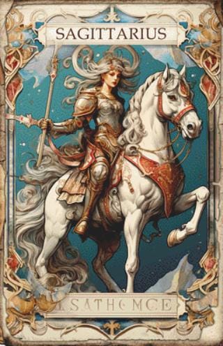 Zodiac - Sagiattarius counted cross stitch pattern by Sharm Studio