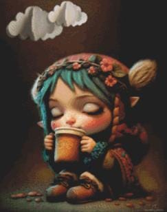Coffee (Small) counted cross stitch pattern by Tammy L. Gross