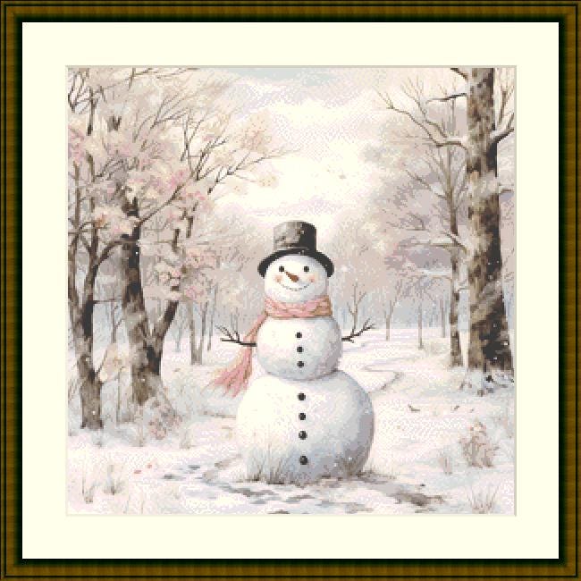 Let it Snow (Small) coutned cross stitch pattern by Liededrom