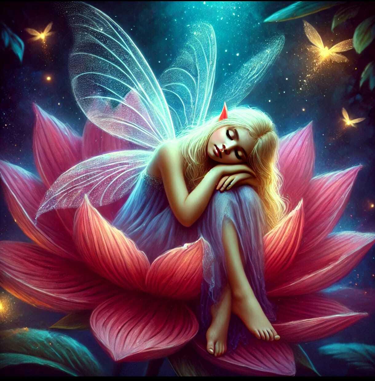 The Fairy's Sleep counted cross stitch pattern by Eder Jose Rosa