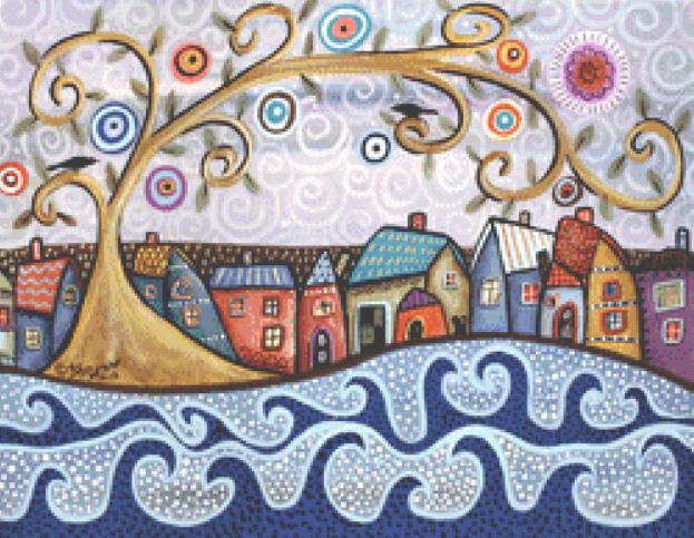 By the Sea (Small) counted cross stitch pattern by Karla Gerard