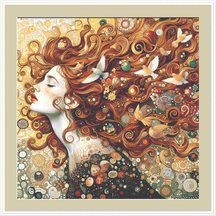 Mother Earth counted cross stitch pattern by Ana Dias