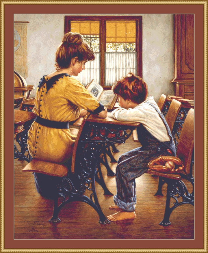 A Gift of Time (Max Size/Color) counted cross stitch pattern by Jim Daly/Ansada Art Licensing Group, LLC