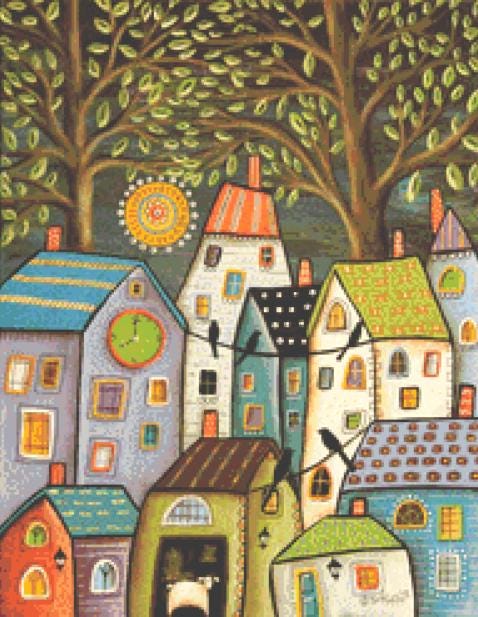 Evening Song (Small) counted cross stitch pattern by Karla Gerard