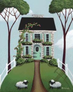 Brambleberry Cottage (Small) counted cross stitch pattern by Catherine Holman/Ansada Art Licensing Group, LLC