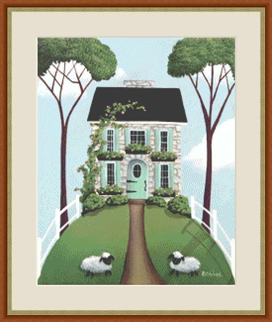 Brambleberry Cottage (Small) counted cross stitch pattern by Catherine Holman/Ansada Art Licensing Group, LLC