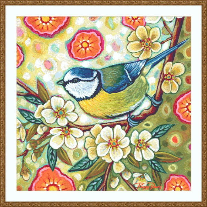 Blossom 2 counted cross sttich pattern by Peggy Davis/Porterfields Fine Art Licensing