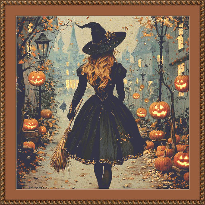 Wandering Witch counted cross stitch pattern by Artemis Journals