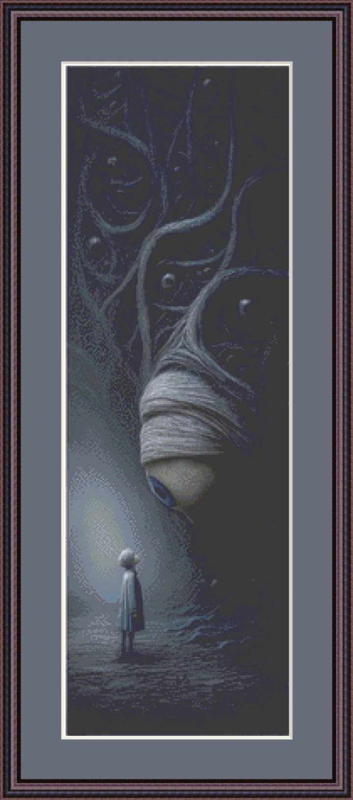 Seeing Eye to Eye counted cross stitch pattern by Grumpy French