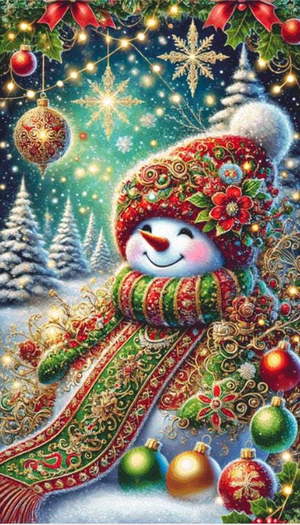 Glitter and Joy (Max Size/Color) counted cross stitch pattern by Eder Jose Rosa