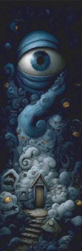 Always Watching counted cross stitch pattern by Grumpy French